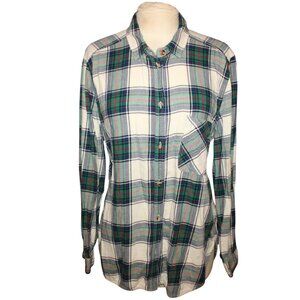 AMERICAN EAGLE Boyfriend Fit Button Down Shirt Sz XL Grunge Gorpcore Checked